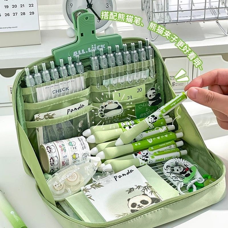 Nueva caja de lápices de gran capacidad de 12 capas de alto aspecto dopamina chica papelería caja de lápiz de almacenamiento de estudiantes de secundaria