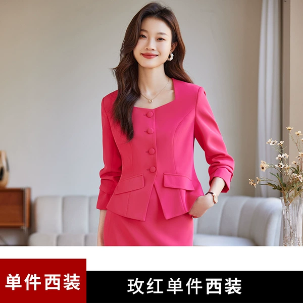 Single rose red suit