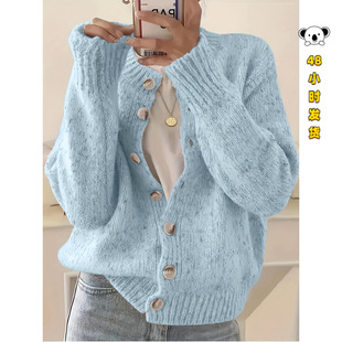 N 35176 Mixed Dot Gentle Knit Cardigan ��ɫ�c����ᘿ��_��
