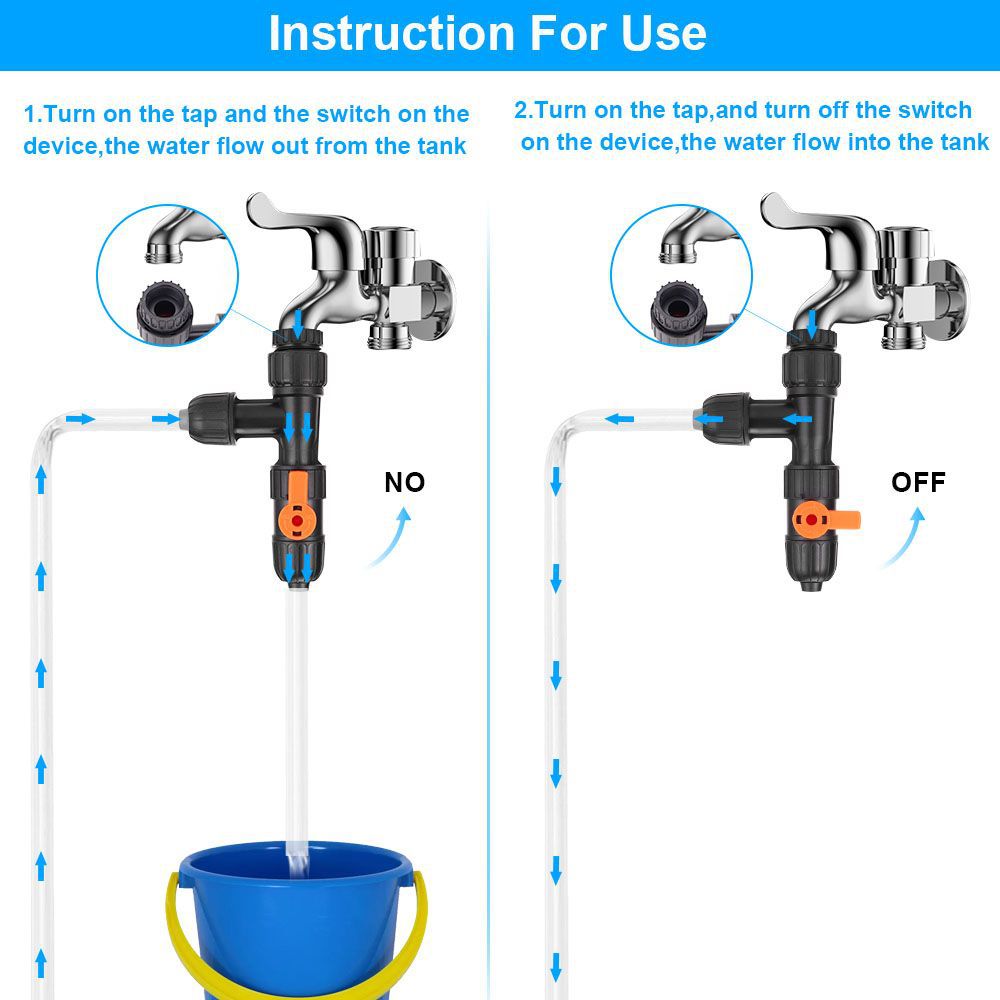 Fish tank cleaning tool pumping machine water exchange tool Water faucet changing fish tank clean is easy to operate 2