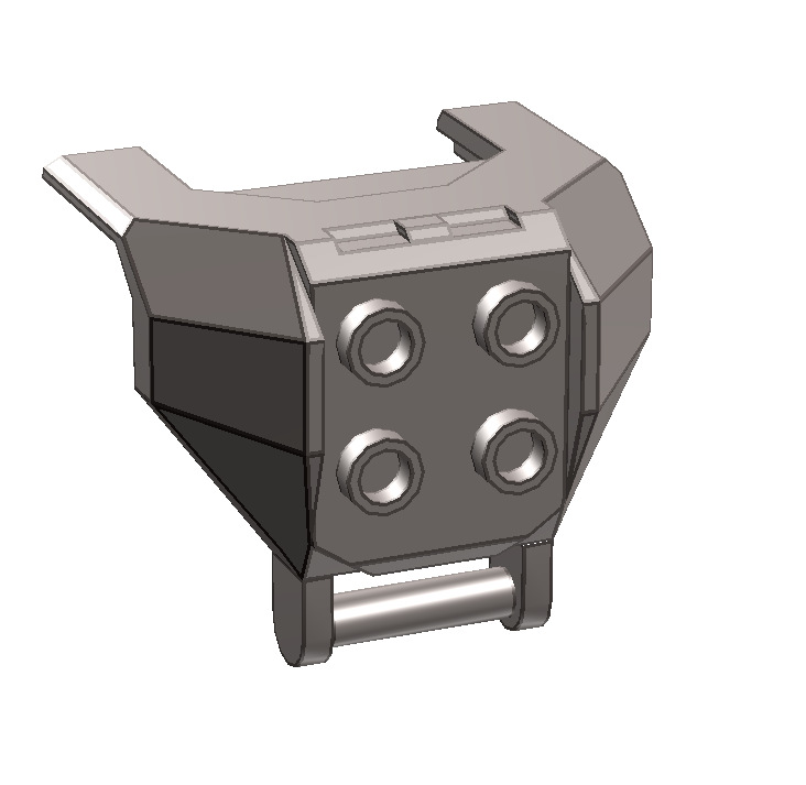 27167+27168 small particle building blocks MOC parts bump chest armor + mecha body cockpit