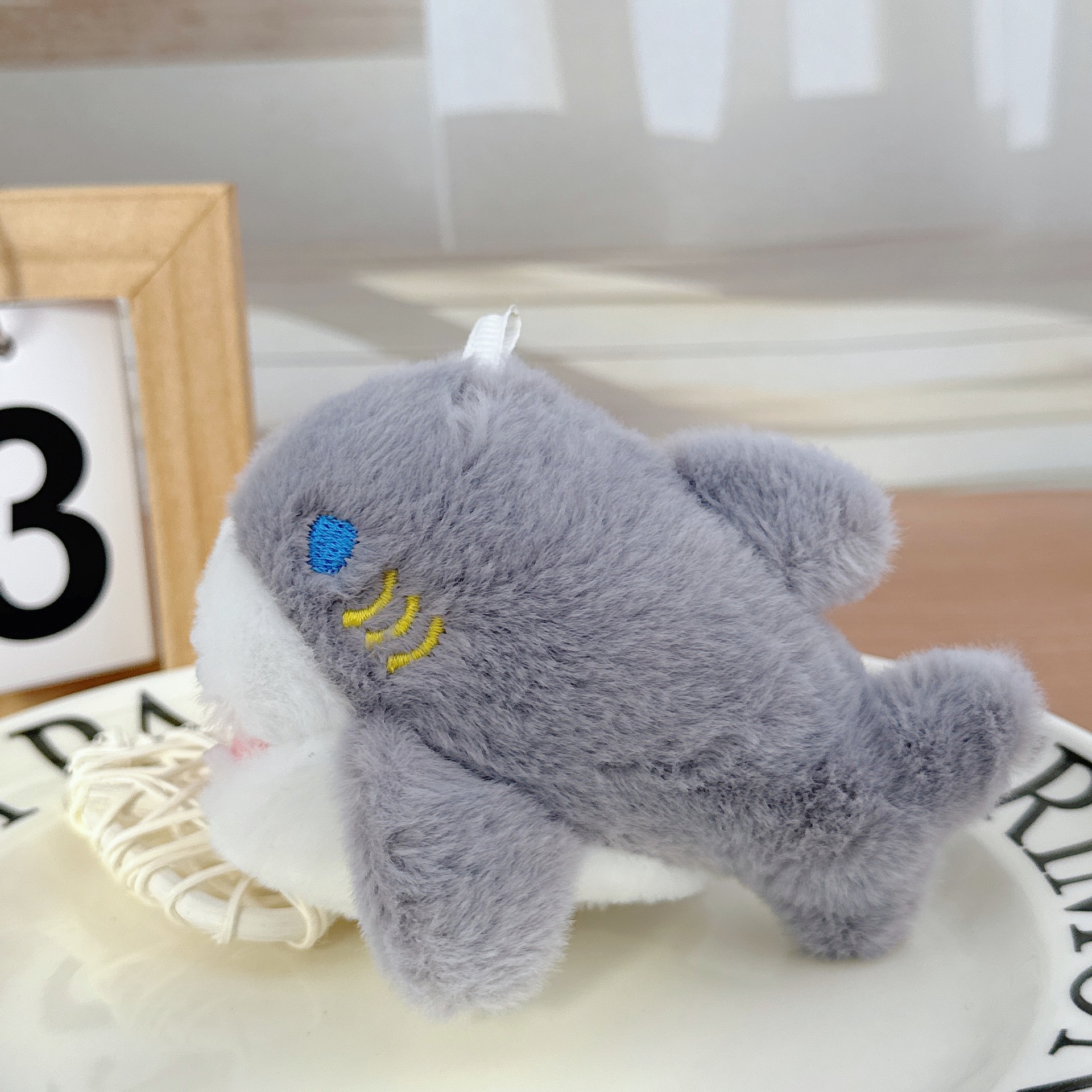 Tiktok Transfronteriza Popular tiburón ballena simulación de peluche de juguete llavero colgante criatura marina Ragdoll muñeca