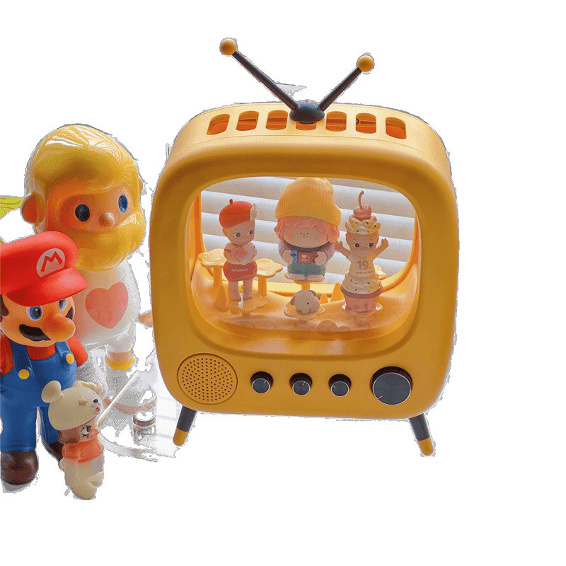 テレビブラインドボックス多機能収納ディスプレイラック収納ボックス防塵収納かわいい人形ボックス透明小型|undefined