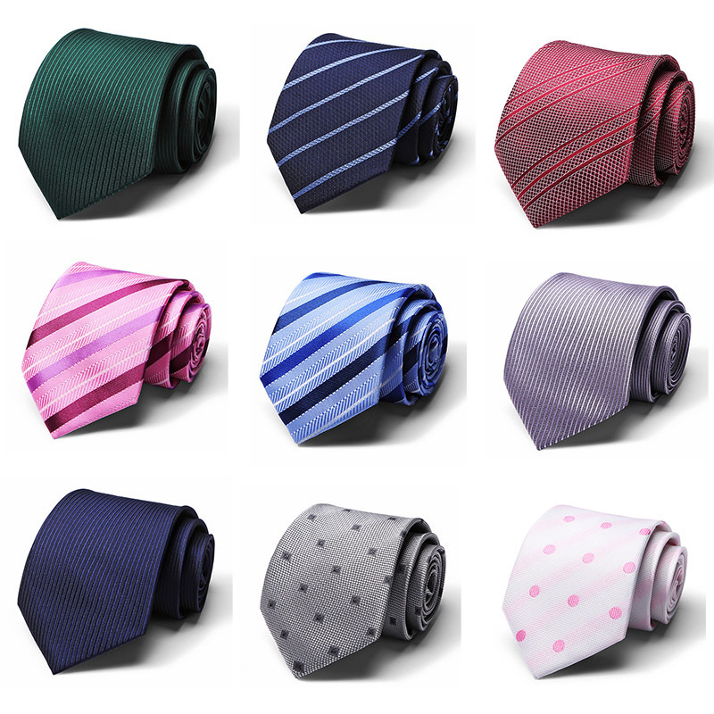Tie Ready-Made Tie Polyester Silk Tie Manufacturer 8cm Business Men's Formal Wedding Studio Tie Tie Ready-Made Tie Polyester Silk Tie Manufacturer 8cm Business Men's Formal Wedding Studio Tie