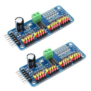 2 Pcs Pca9685 Pwm Motor Treiber 16 Channel 12-Bit Pwm Iic Mode
