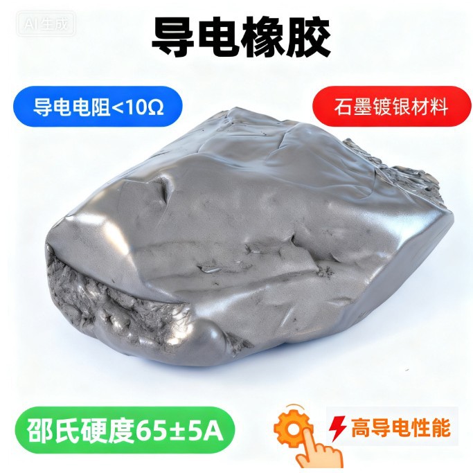 导电硅胶板制品橡胶垫混炼胶厂家导电性材料石墨铝银镀镍防静电