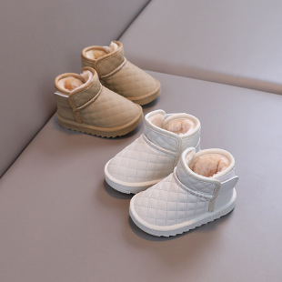 Fleece-lined thick cotton shoes snow boots winter warm baby shoes baby toddler shoes boys and girls shoes soft bottom waterproof