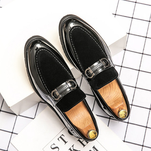 Autumn 2024 Men's Business Dress Shoes Men's 38-48 Size British Men's Shoes Patent Leather Suit Wedding Shoes Trendy Shoes