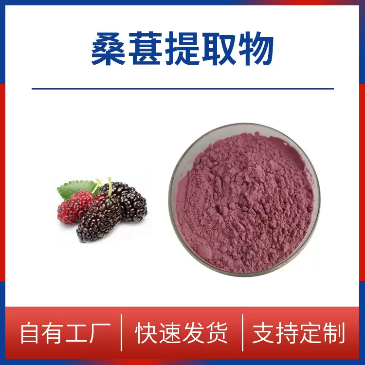 桑葚提取物 10:1 水溶性 桑葚果粉 喷雾干燥工艺 源头工厂 现货
