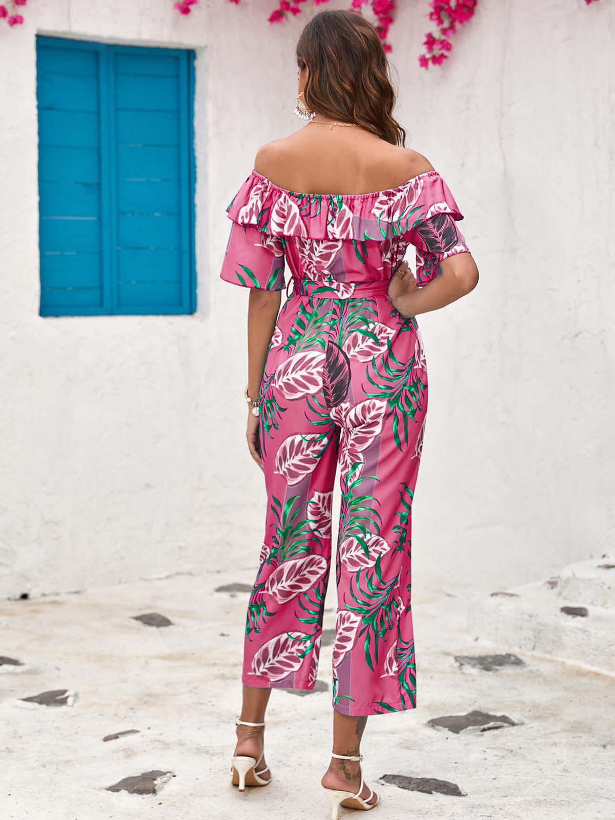 Women's Holiday Daily Vacation Flower Calf-Length Printing Jumpsuits display picture 34