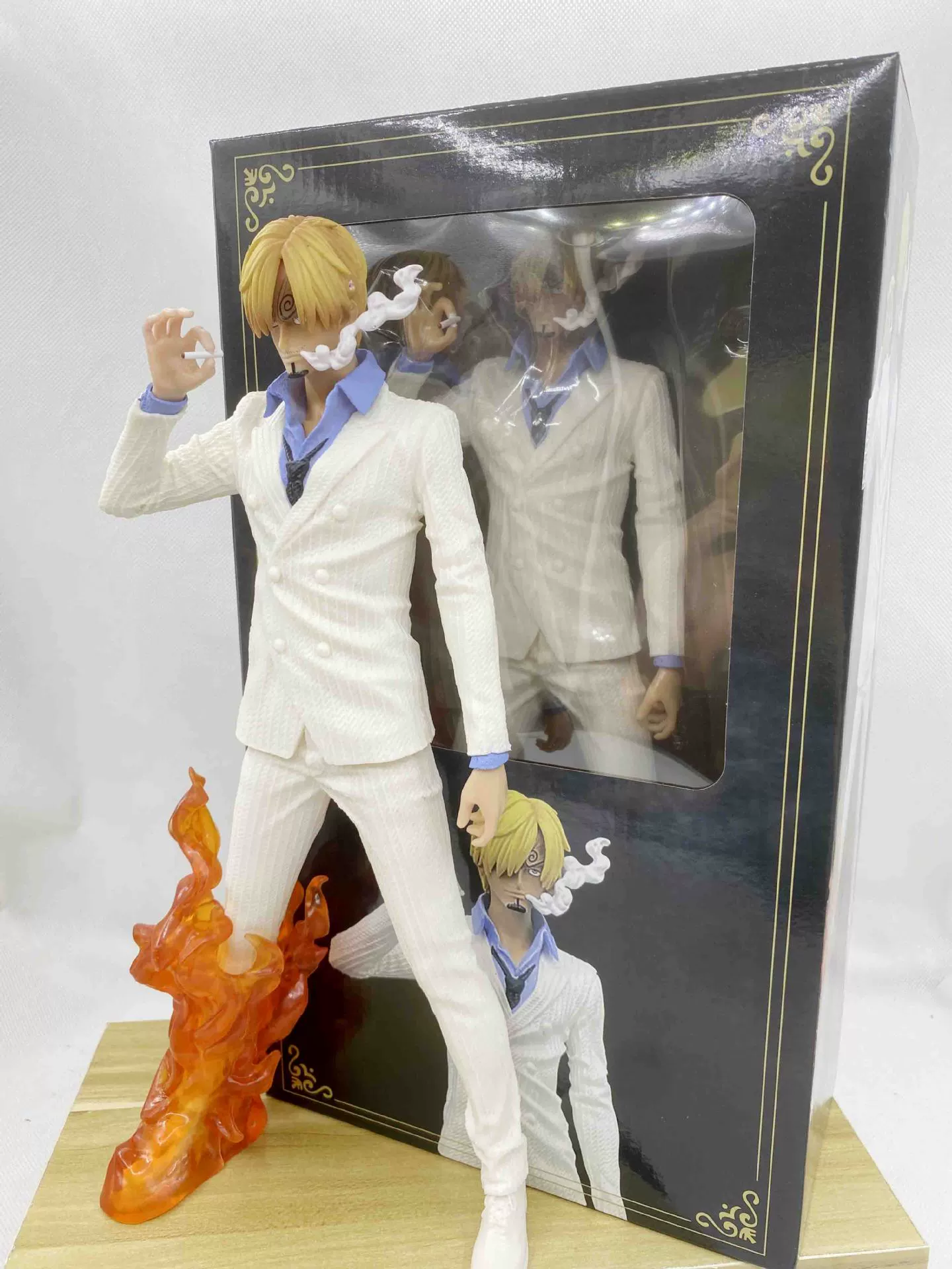 One Piece GK Fantasy Shanzhi Black and White Ocean King Vince Mocking Gexia hand -made model decoration wholesale