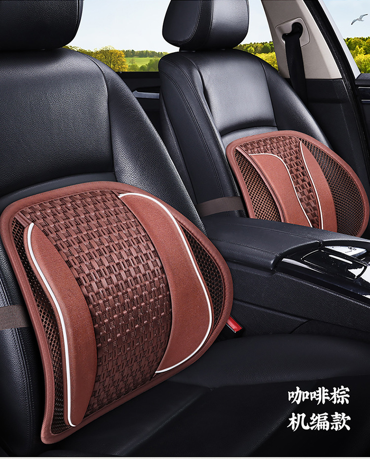 Car waist by car waist by wood beads Ice Silk breathable pillow office manufacturers wholesale large favorably