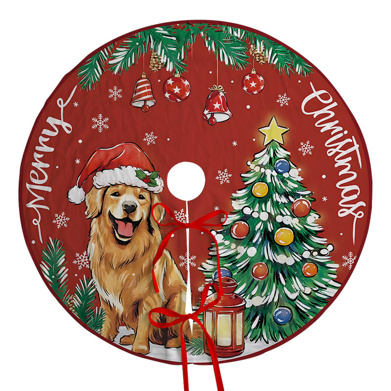 クロスボーダー新しいinsクリスマスツリースカートホリデーパーティーシーン装飾ツリーボトムエプロンぬいぐるみ生地装飾ツリースカート|undefined