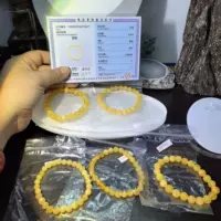 Аутентичный браслет из натурального пчелиного воска с сертификатом, куриное масло, золото, янтарь, желтый мед, мужской и женский браслет номер 431, дефектный