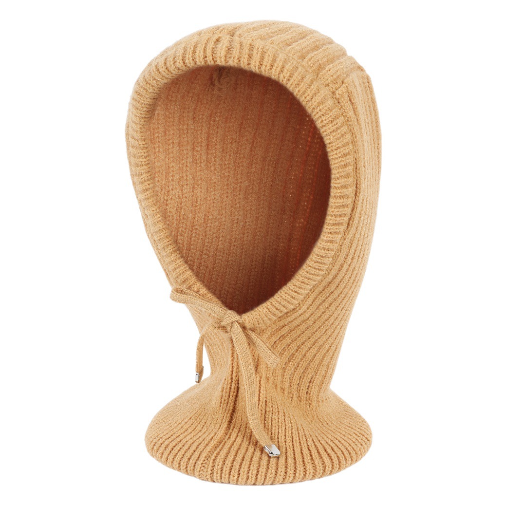 Autumn and Winter New Thickened Collar Fake Hat Women's Autumn and Winter One-piece Wool Hat Scarf Neck Hat One-piece