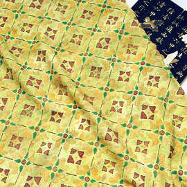 菱格春莳 数码印花新中式锦棉面料旗袍连衣裙上衣汉服手工diy面料