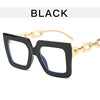 Square chain, trend glasses, European style