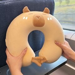 卡比巴拉U型枕记忆棉卡通飞机护颈脖子午休便携学生颈椎旅行头枕
