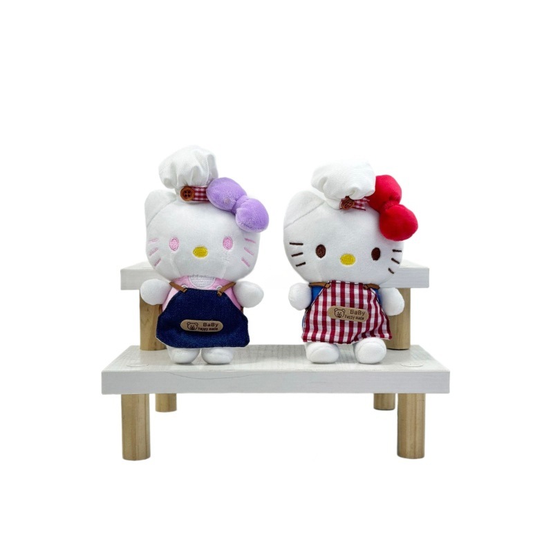 可爱卡通kitty毛绒公仔凯蒂猫玩偶背包挂饰钥匙扣挂件玩具批发|undefined