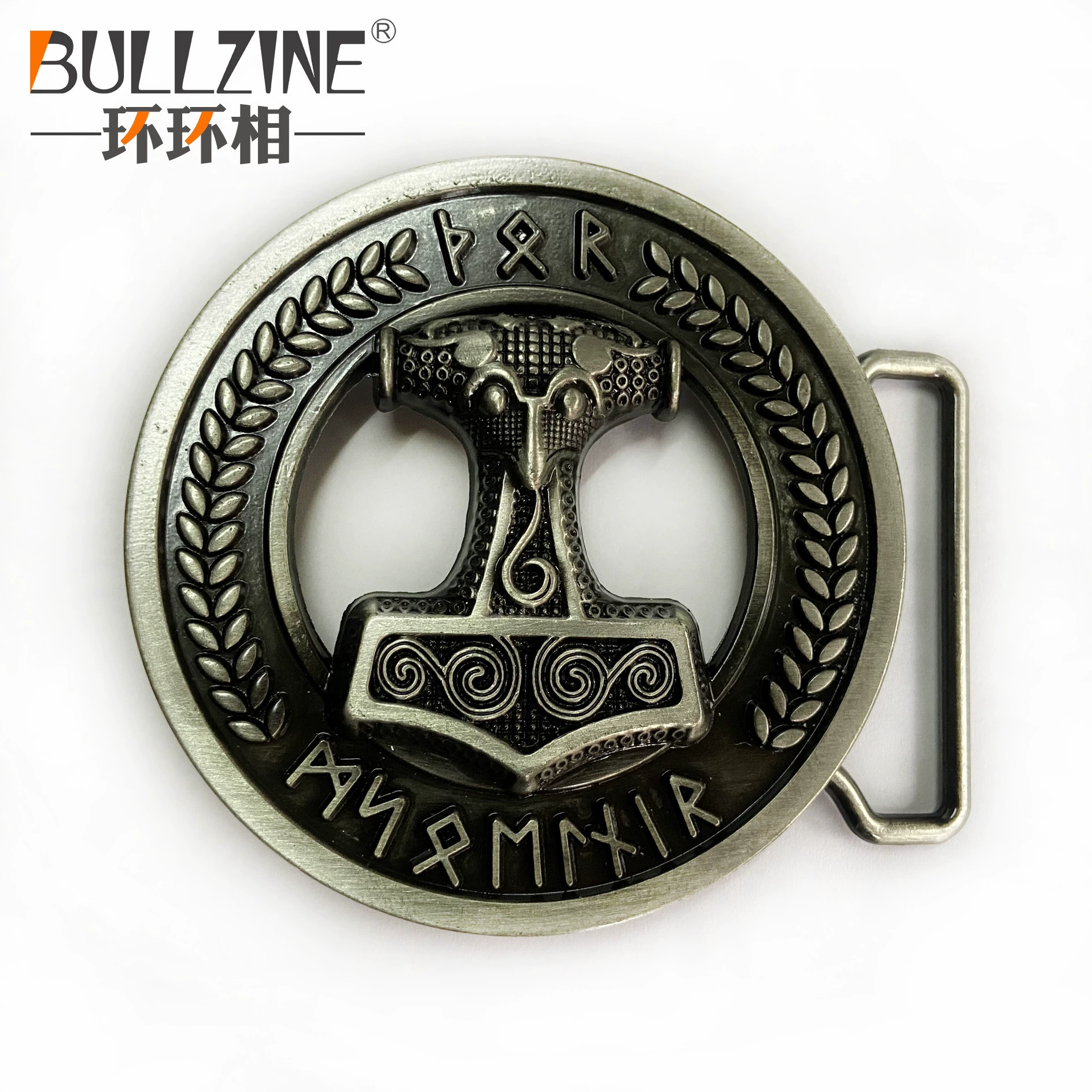 Металлический пояс BULLZINE, винтажная пряжка из джинсовой ткани