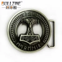 Металлический пояс BULLZINE, винтажная пряжка из джинсовой ткани