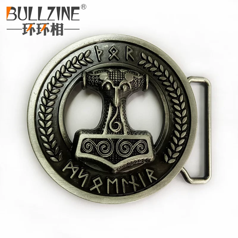 Металлический пояс BULLZINE, винтажная пряжка из джинсовой ткани