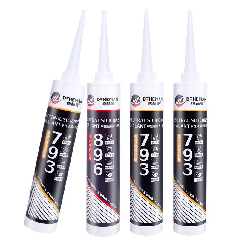 Fabricante mayorista de silicona neutra resistente a la intemperie adhesivo estructural fuerte de alta viscosidad ingeniería sellador impermeable adhesivo de vidrio blanco