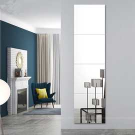 穿衣镜卧室衣柜手工组合拼接镜方形防爆粘墙镜子全身镜自粘钢化镜