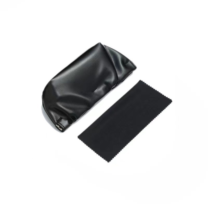 Nuevo estuche para gafas de moda con cadena antideslizante, adecuado para gafas de miopía, gafas de lectura, varios colores, incluye paño para gafas y varios colores de estuche para gafas.