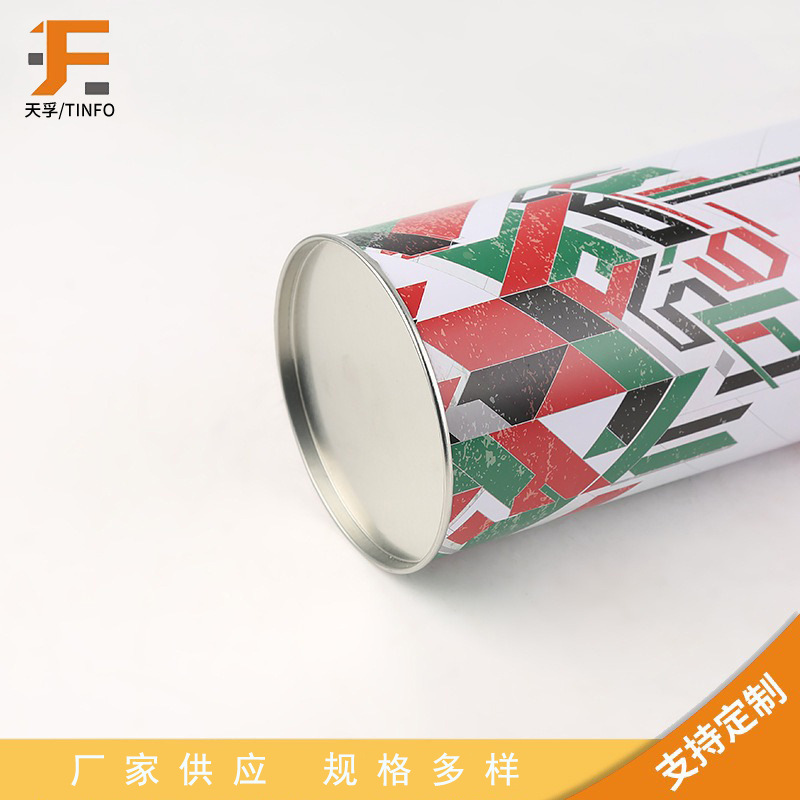 厂家供应圆形金属包装铁罐马口铁储物罐茶叶密封罐