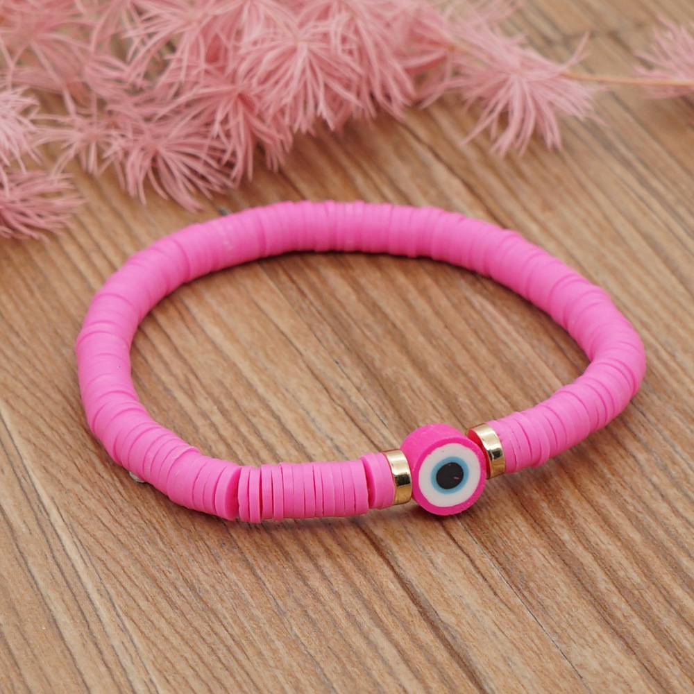 Wholesale Jewelry Geometric Woven Candy Color Eye Beaded Bracelet Nihaojewelry display picture 12