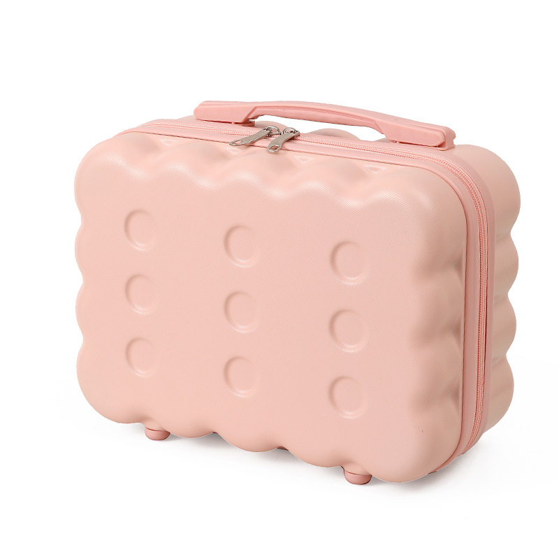 2024 nuevo estuche cosmético portátil de 14 pulgadas, equipaje pequeño, recuerdo femenino de dibujos animados, caja de almacenamiento, caja de regalo de embalaje al por mayor