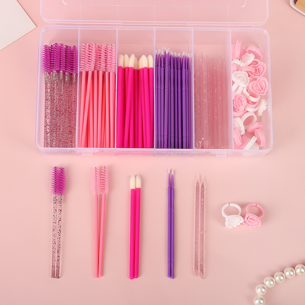 Disposable Mini Portable Color Spiral Eyelash Brush Solid Rod Brush Eyebrow Comb Beauty Makeup Tool Makeup Comb Eyelash Brush