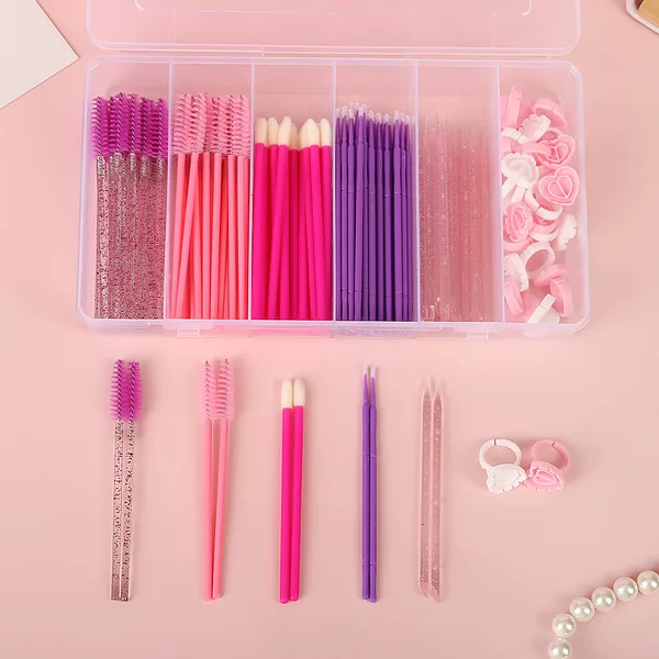 Disposable Mini Portable Color Spiral Eyelash Brush Solid Rod Brush Eyebrow Comb Beauty Makeup Tool Makeup Comb Eyelash Brush