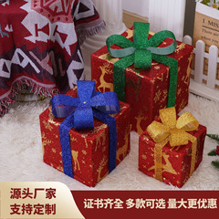 源工場クロスボーダー新商品クリスマス装飾ギフトボックスランプストリング配置カラーランプ祭り置物アマゾンtemu