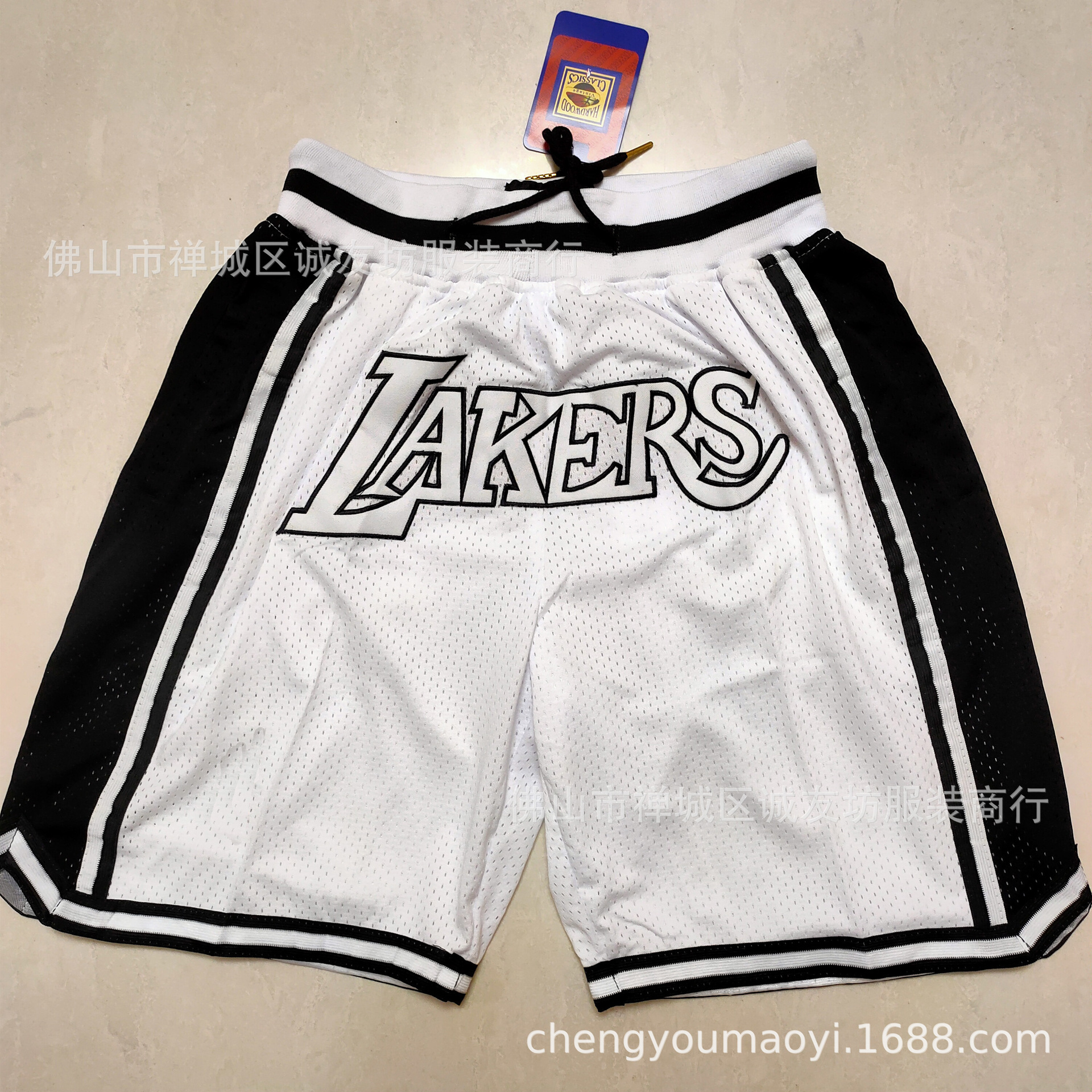 Lakers MVP กระเป๋าสีขาวพนมเปญมีหมายเลข / S