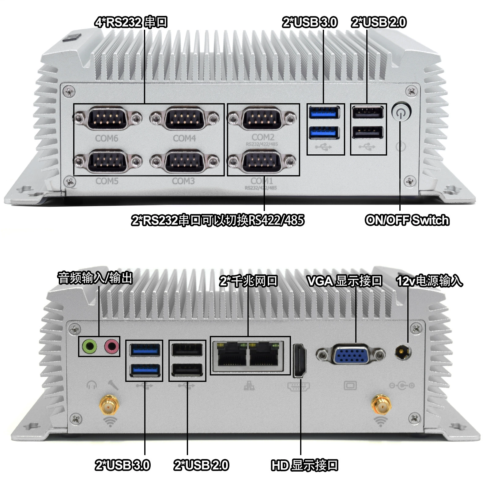 Промышленный компьютер-хост с i5/i7-4500U, тихий маршрутизатор, настольный небольшой хост, мини-промышленный управляющий хост