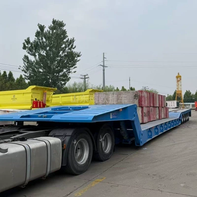 Ağır yük qoşquları Semi-Trailer with Folding Gooseneck