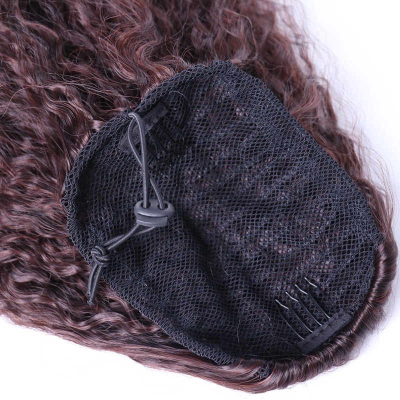 Synthetic hair drawstring mesh pocket elastic mesh long wig fluffy corn beard_voghion.com