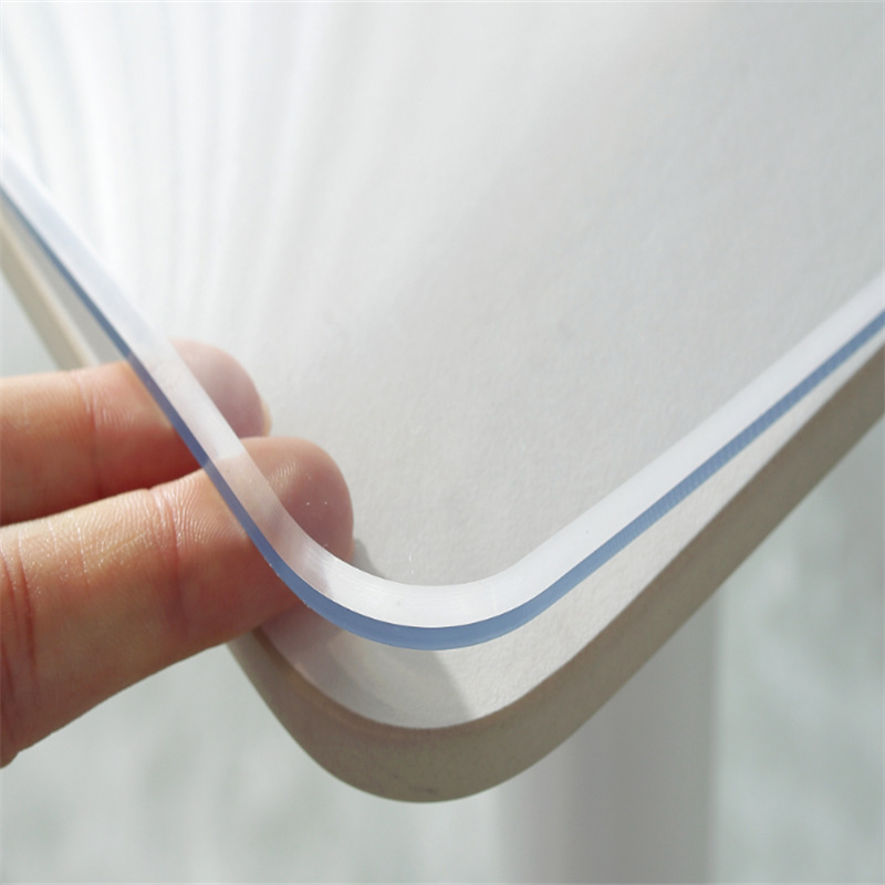 软玻璃透明加厚5mm桌布防烫防水防油茶几餐pvc桌垫长方型免洗