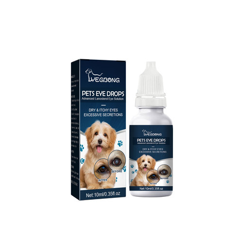 Yegbong Pet Eye Drops for Cats and Dogs, Tear Stain Relief, Eye Itch Relief, Gentle Cleansing Eye Drops