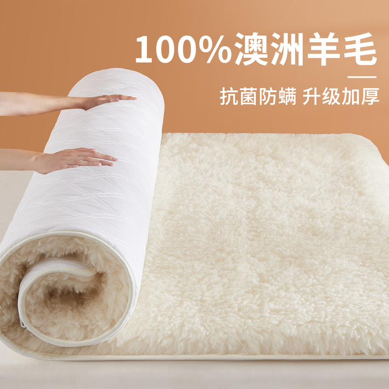 Wool Mattress Pad for Home Use, Winter Lamb Fleece Blanket, Thickened Warm Pad for Winter Bedding