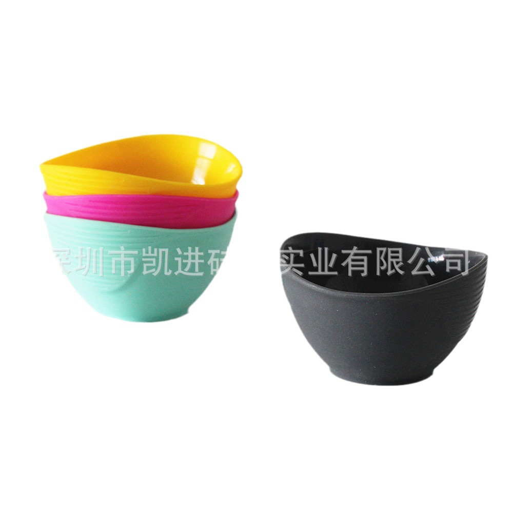 食品级硅胶碗厨房用品硅胶调味碗 防摔120ml矽胶碗