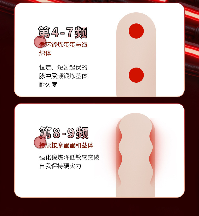 Electric Suction Male Masturbator Cup with Silicone Sleeve, Red ABS Shell — detail image 12