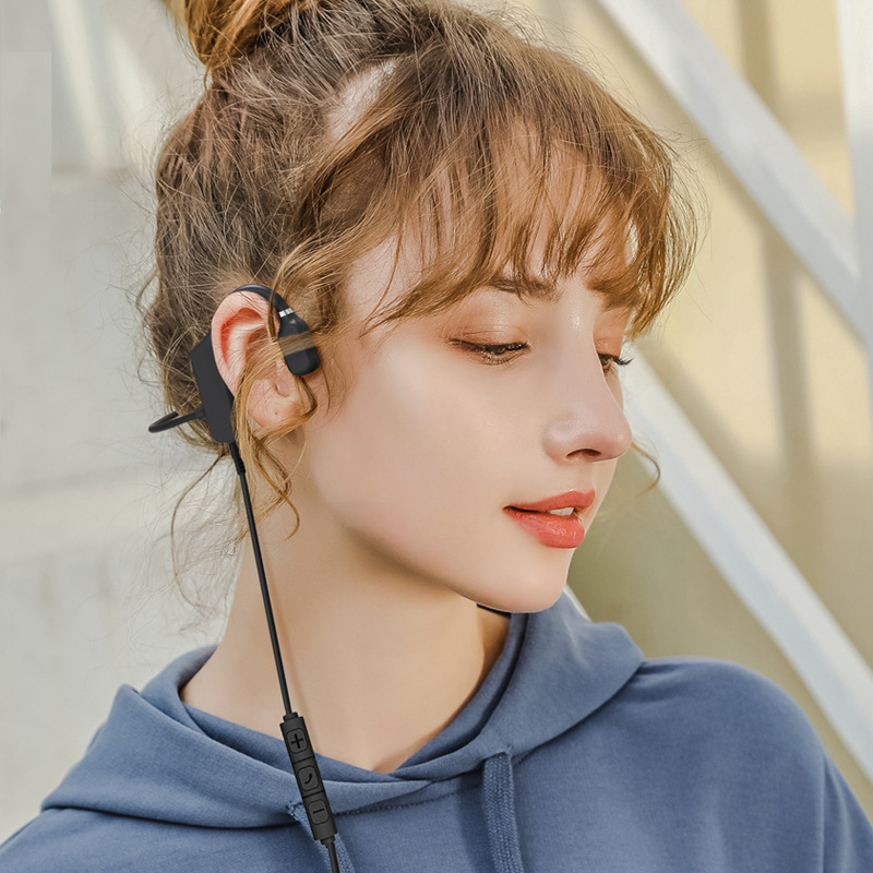 Cross-border Amazon bone conduction headset wireless Bluetooth running sports live Air bone sensor is not in the ear