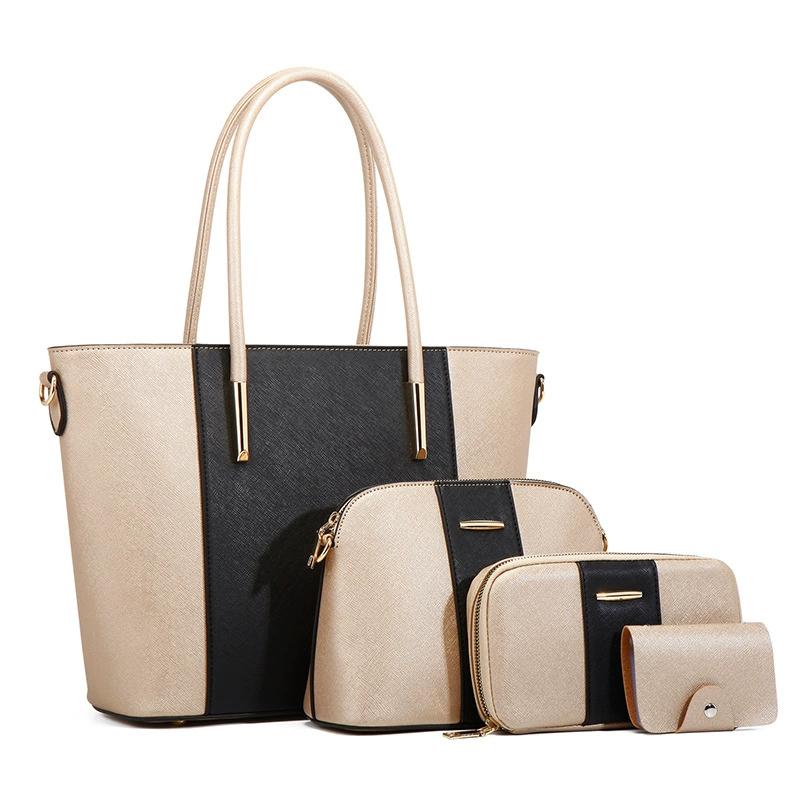 Модный фуксин handbag набор, ремень к сумке, городской стиль, стиль легкой роскоши, набор из 4 предметов