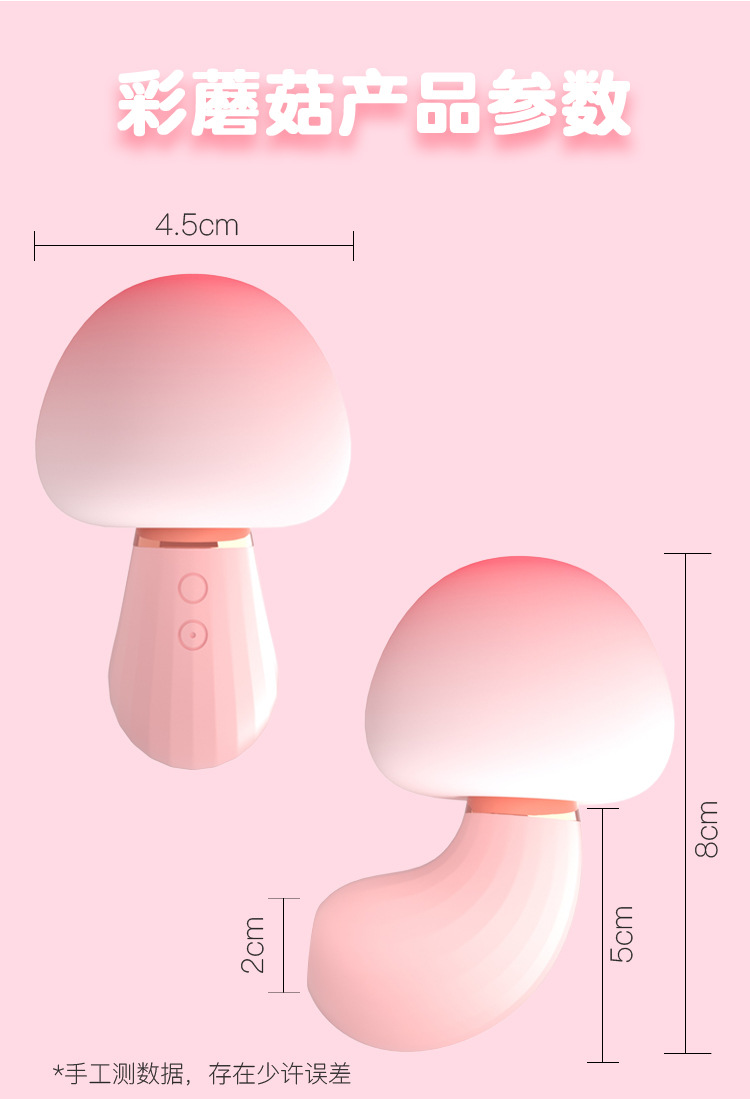 Jiuai Colorful Mushroom Wearable Egg Vibrator with USB Charging and Variable Vibration — detail image 24