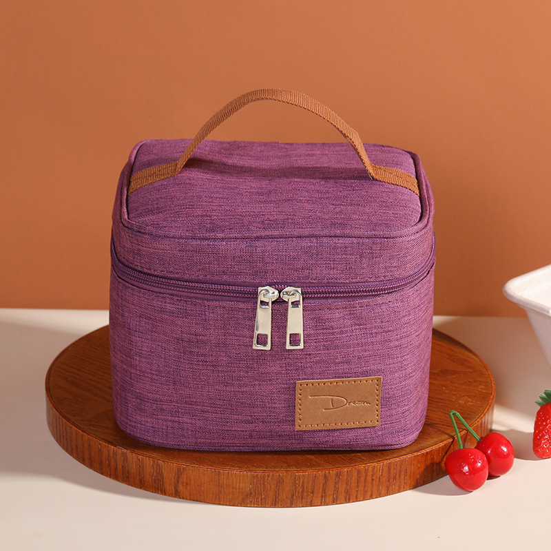 Square Cationic Insulation Bag Student Portable Lunch Box Ice Bag Thickened Aluminum Foil Outdoor Lunch Lunch Ice Bag