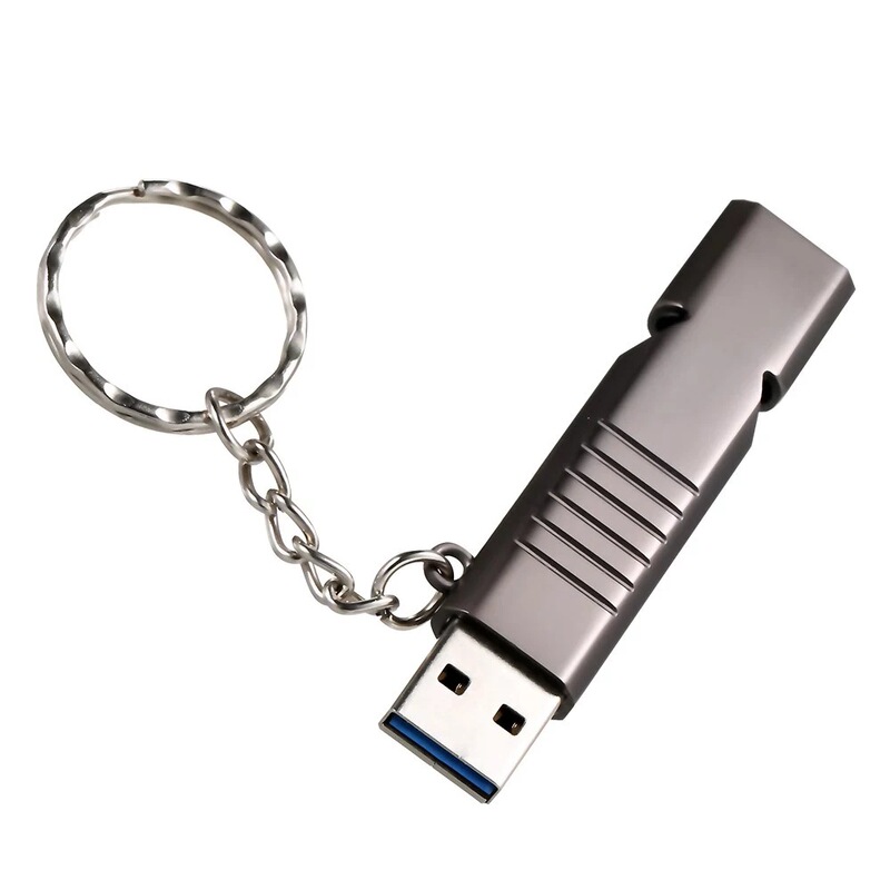 メーカー直販口笛uディスク創意金属高速usb3.0 uディスク屋外救助口笛優盤銃色|undefined