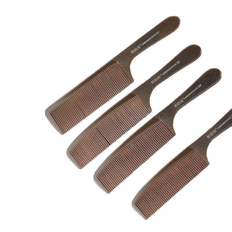 Hairdressing Professional Barber Comb Hair Stylist Special Hair Cutting Men and Women Push Edge Ultra-thin Flat Head Comb Pointed Tail Distribution